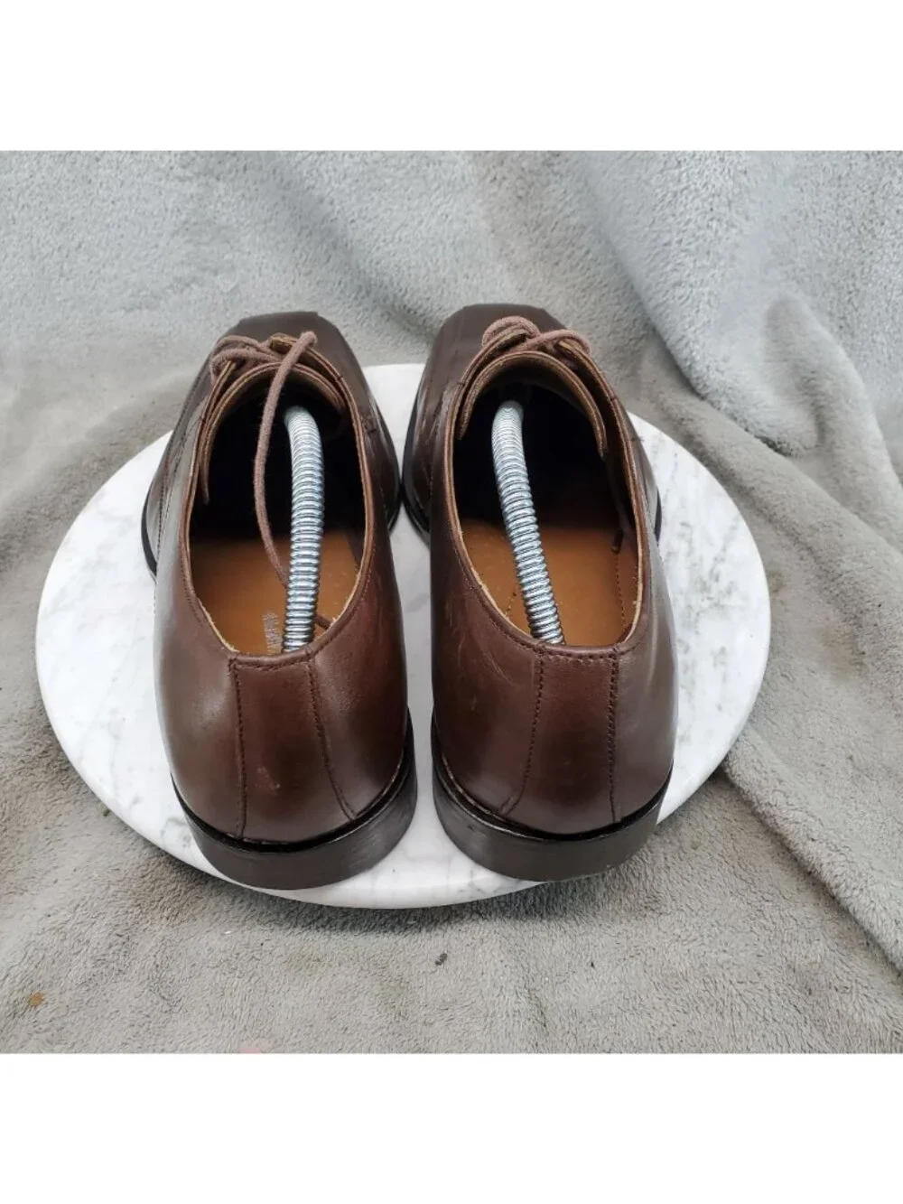 Johnston & Murphy Shoes Mens Size 9 Brown Leather Bicycle Oxford *Read*